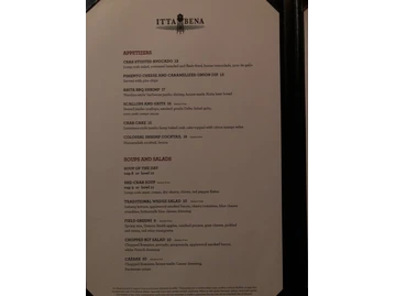 Itta Bena menu photo