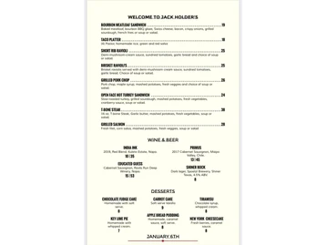 Jack Holders Restaurant & Bar menu photo