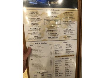 Jack's Restaurant and Bar menu photo