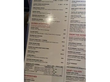 Jack Stack Barbecue - Overland Park menu photo