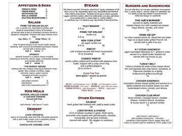 Jak's Grill menu photo