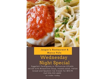 Jasper's Italian Restaurant menu photo