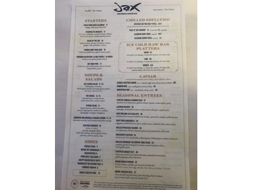 Jax Fish House & Oyster Bar - Boulder menu photo