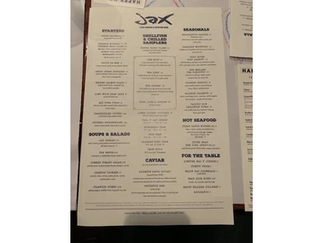 Jax Fish House & Oyster Bar Fort Collins menu photo