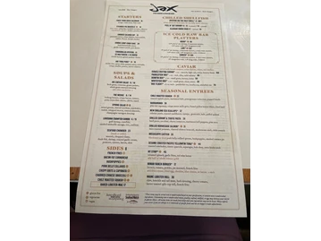 Jax Fish House & Oyster Bar - LoDo menu photo