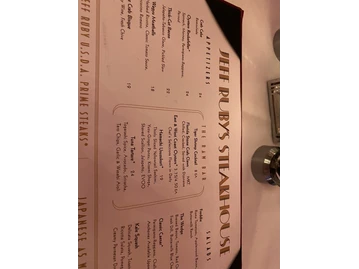 Jeff Ruby's Steakhouse, Columbus menu photo