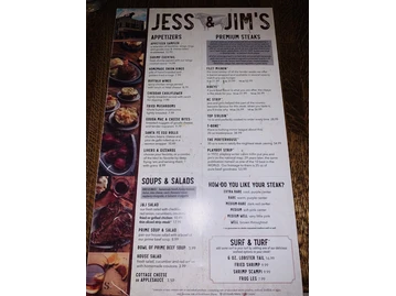 Jess and Jim's Steak House menu photo