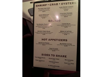 Jimmy Kelly’s Steakhouse menu photo