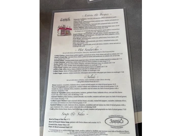 Joanie's Cafe menu photo