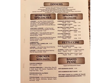 Joe Bologna's Restaurant & Pizzeria menu photo