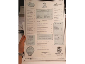 Joe Fortes Seafood & Chop House menu photo
