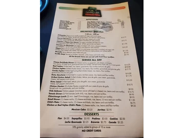 Joe T. Garcia's menu photo