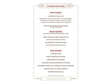 Jonathan's The Rub menu photo