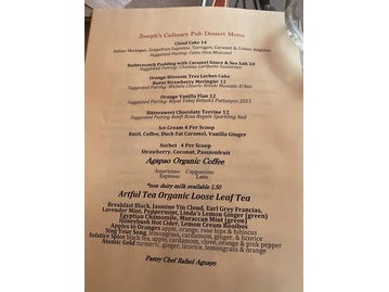 Joseph's Culinary Pub menu photo
