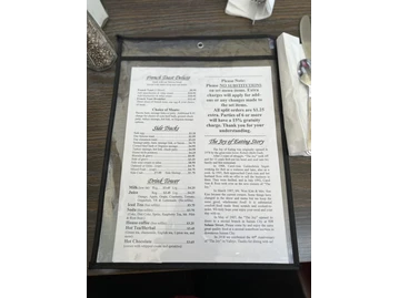 Joy of Eating Café menu photo