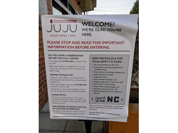 Juju Durham menu photo