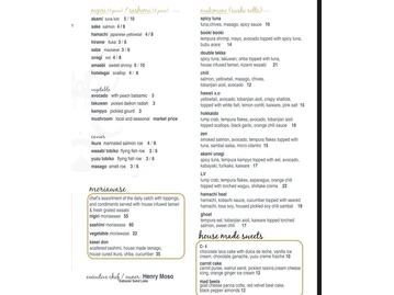 Kabooki Sushi - Sand Lake menu photo