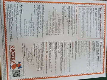 Kachka menu photo