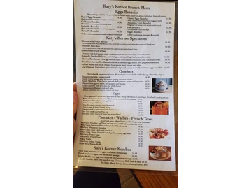 Katy's Korner menu photo