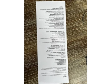 Kimi's Chop & Oyster House menu photo