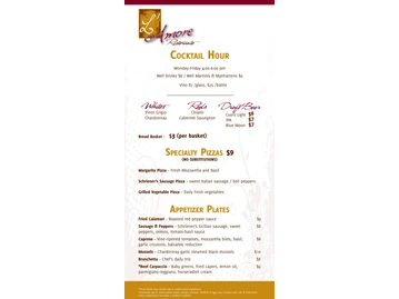L'amore Italian Restaurant menu photo