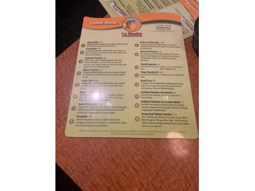 La Bamba menu photo