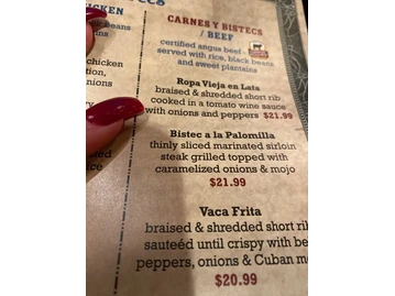 La Bodeguita De Mima Cuban Restaurant and Rum Bar menu photo
