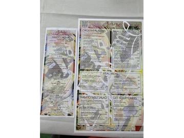 La Boheme menu photo