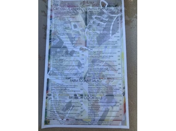 La Boheme menu photo