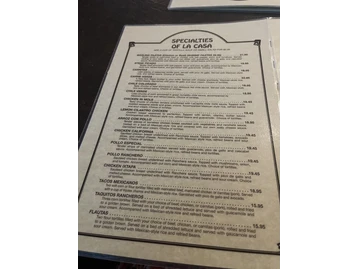 La Capilla Mexican Restaurant menu photo