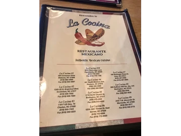 La Cocina Mexican Restaurant Garner #6 menu photo