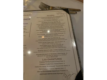 La Nouvelle Maison menu photo