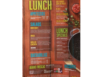 La Parrilla Mexican Restaurant menu photo