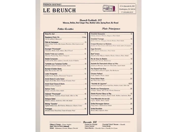 La Piquette menu photo