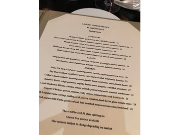 Laboratorio Kitchen menu photo