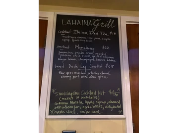 Lahaina Grill menu photo