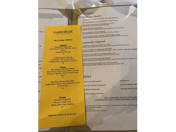 Lakehouse menu photo