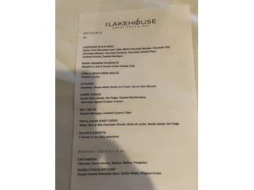 Lakehouse menu photo