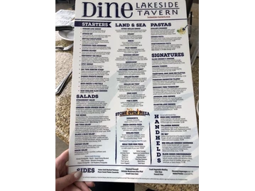 Lakeside Tavern menu photo