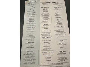 Landry's Seafood House menu photo
