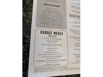 Landry's Seafood House menu photo