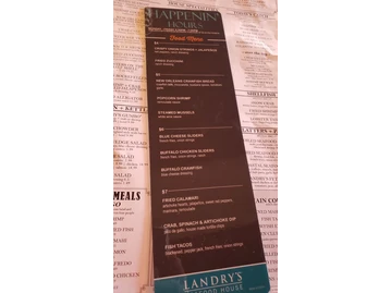 Landry's Seafood House menu photo