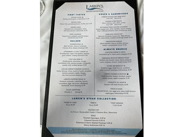 Larkin's menu photo
