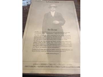LaScala's menu photo
