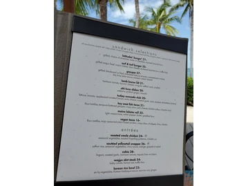 Latitudes menu photo