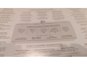 Lawry's The Prime Rib menu photo