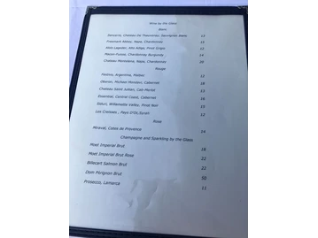 Le Bilboquet menu photo