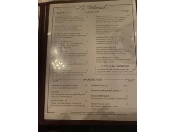 Le Colonial Chicago menu photo