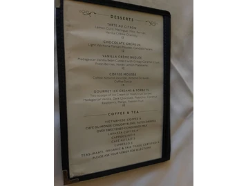 Le Colonial menu photo