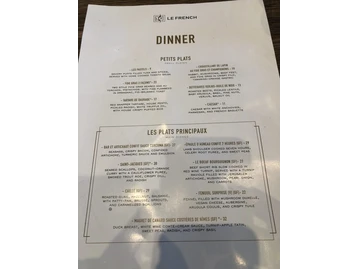 Le French Denver menu photo
